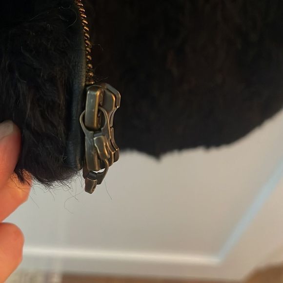 Eileen Fisher Alpaca and Leather Bomber Jacket Size Large - Picture 4 of 11